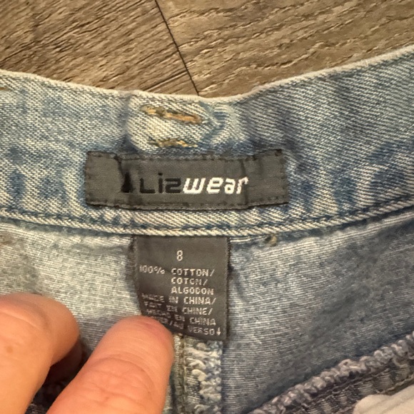 Stylish Light Blue Straight Leg Jeans / DG28 - Picture 3 of 3